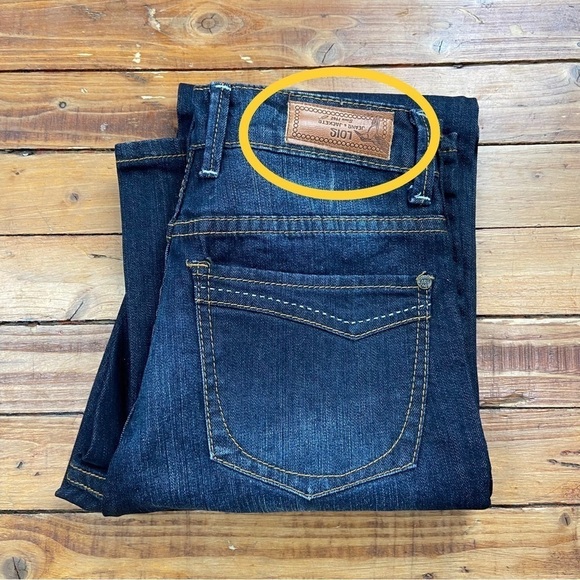 Loïs Julianne 2 jeans bundle bootcut straight blue 60’s style high rise 26 stret - Picture 15 of 16